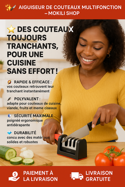 🔪✨ Aiguiseur de Couteau – Tranchez comme un Chef !